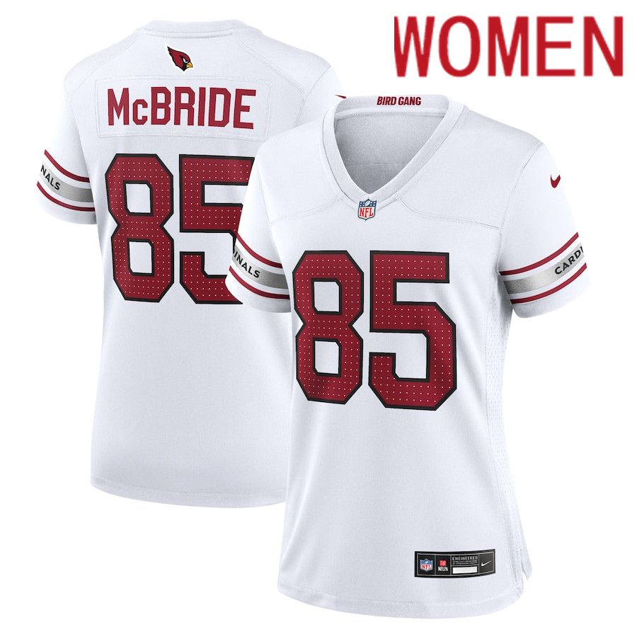 Women Arizona Cardinals #85 Trey McBride Nike White Game NFL Jersey->->